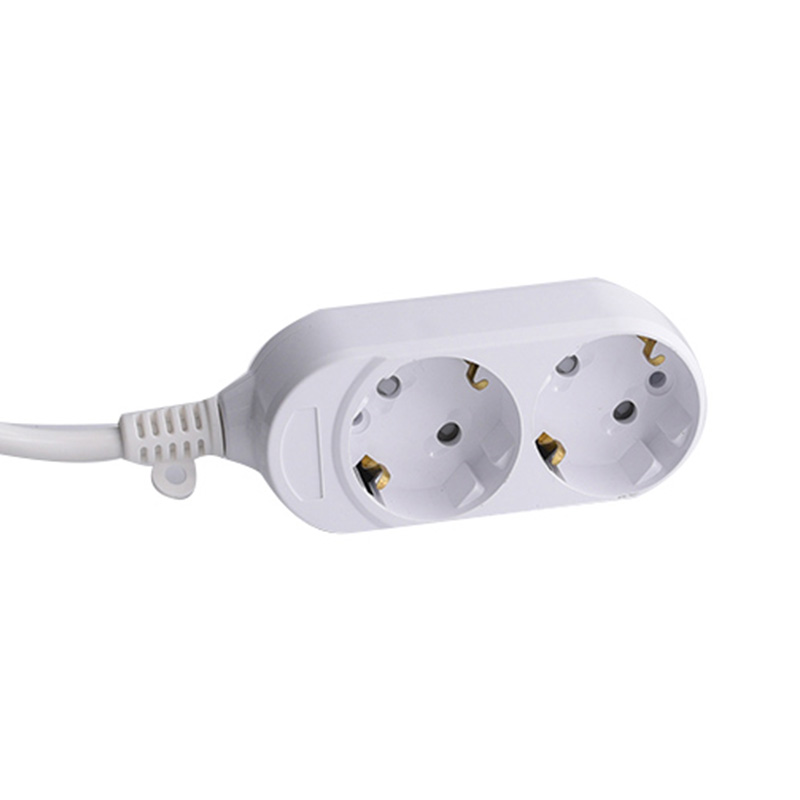 10a putih 2 outlet Soket standar EU tanpa sakelar 10a putih 2 outlet Soket standar EU tanpa sakelar