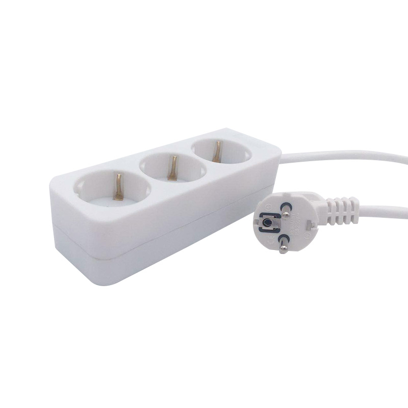 3 outlet tahan air Soket standar UE tanpa sakelar