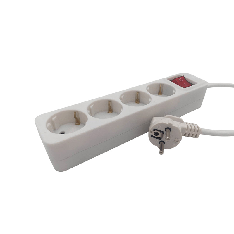 Soket standar UE-outlet-tahan debu dengan sakelar dengan sakelar