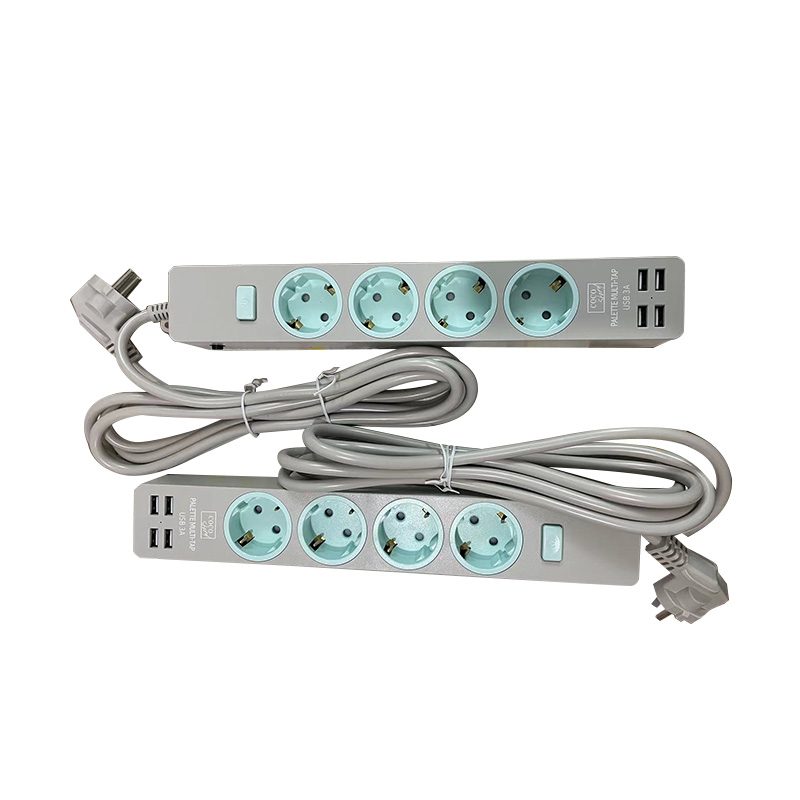 Safet 1 Outlet EU Soket Nirkabel Standar dengan 2 Port USB