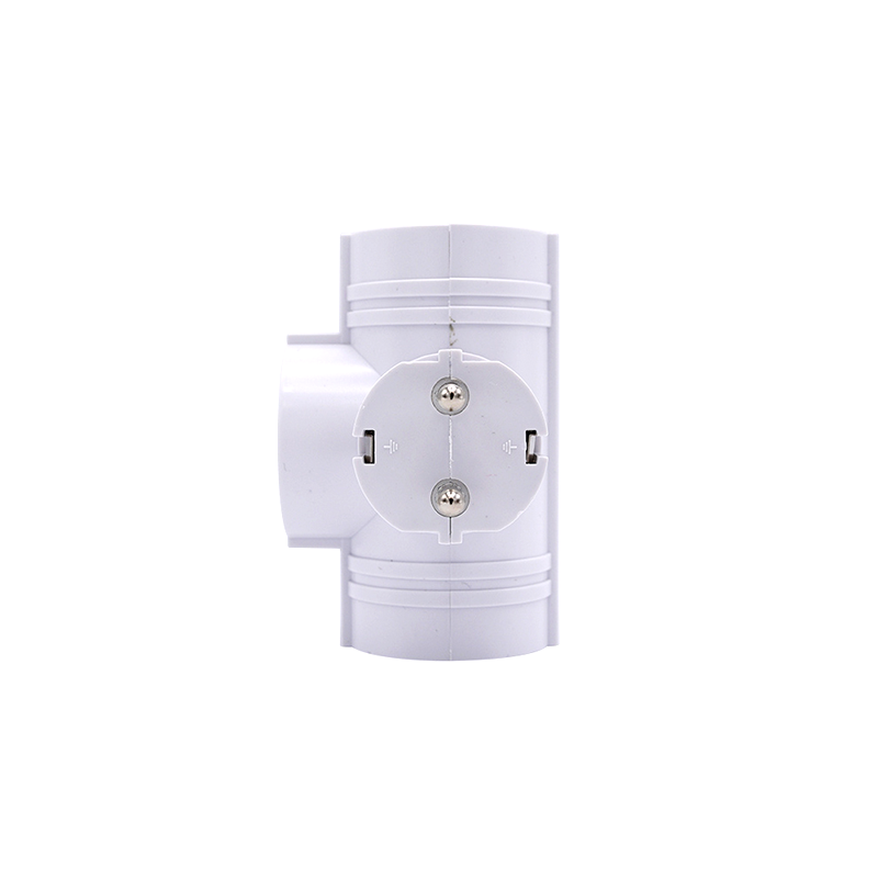 Tata soket bentuk T & 1 kabel ekstensi outlet